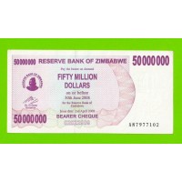 Зимбабве - 50000000 / 50 миллионов долларов - 2008 (AM)