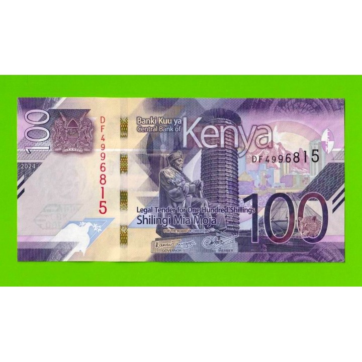 Кения - 100 шиллингов - 2024 - UNC!!!