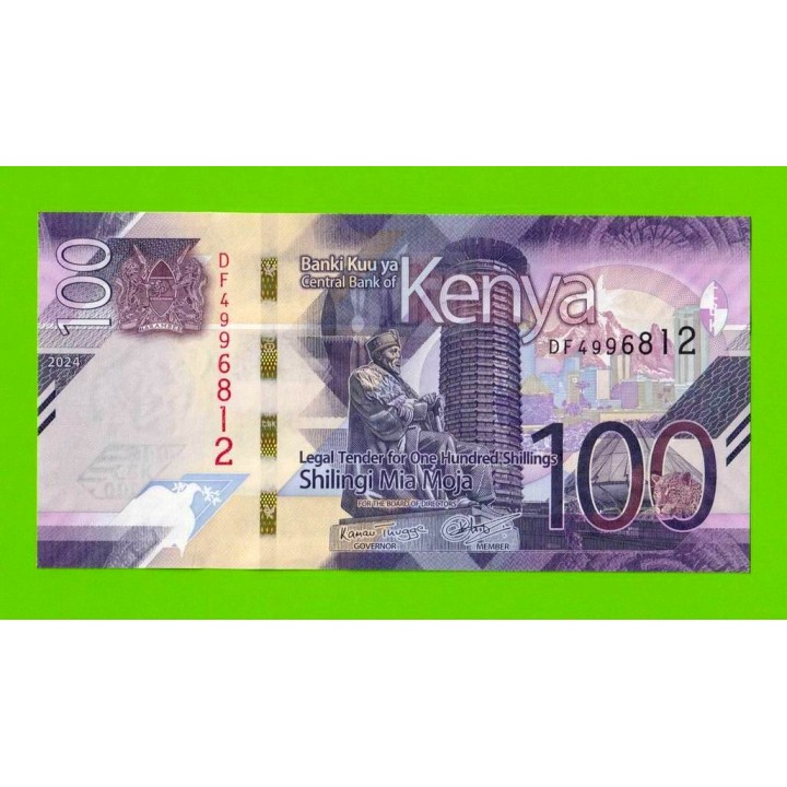 Кения - 100 шиллингов - 2024 - UNC!!!