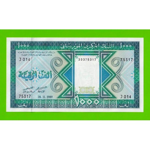 Мавритания - 1000 угий - 1989 - UNC!!!
