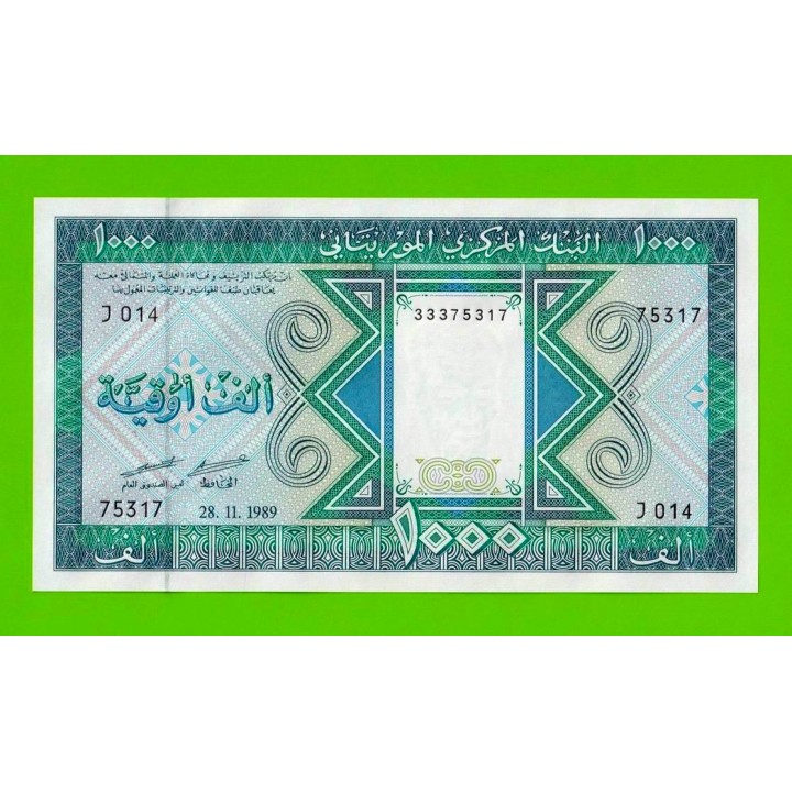 Мавритания - 1000 угий - 1989 - UNC!!!
