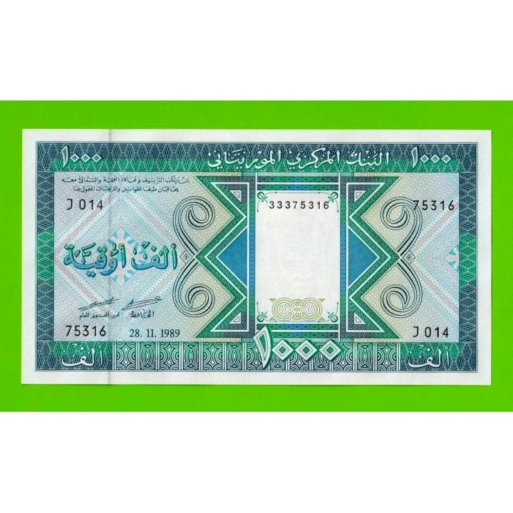 Мавритания - 1000 угий - 1989 - UNC!!!