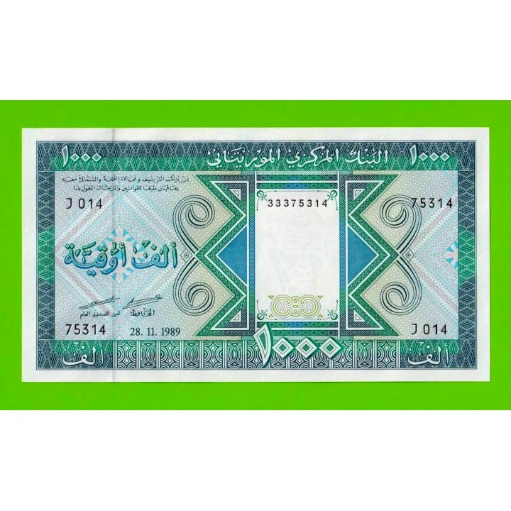 Мавритания - 1000 угий - 1989 - UNC!!!