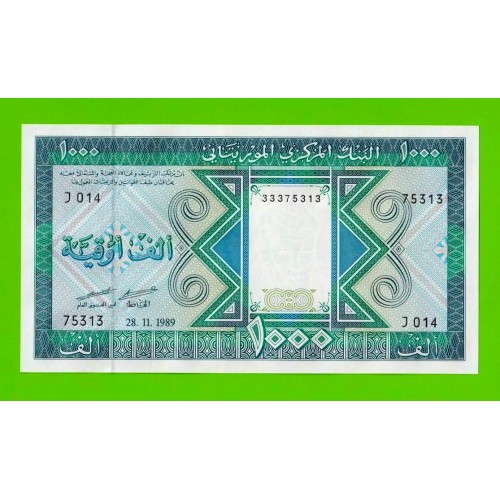 Мавритания - 1000 угий - 1989 - UNC!!!