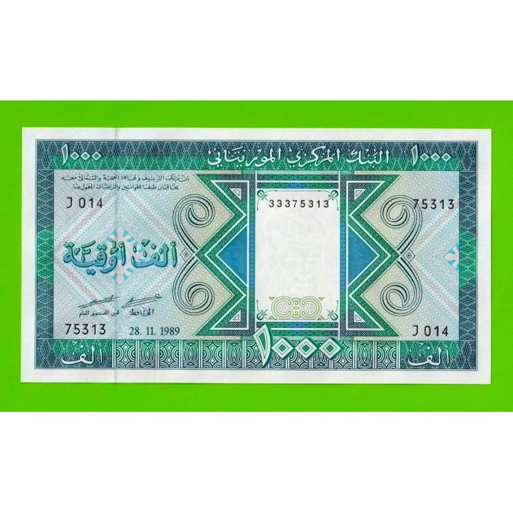 Мавритания - 1000 угий - 1989 - UNC!!!