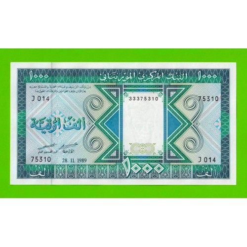 Мавритания - 1000 угий - 1989 - UNC!!!