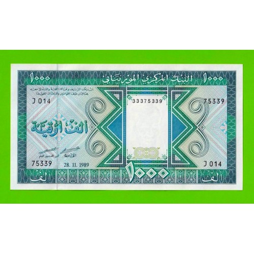 Мавритания - 1000 угий - 1989 - UNC!!!