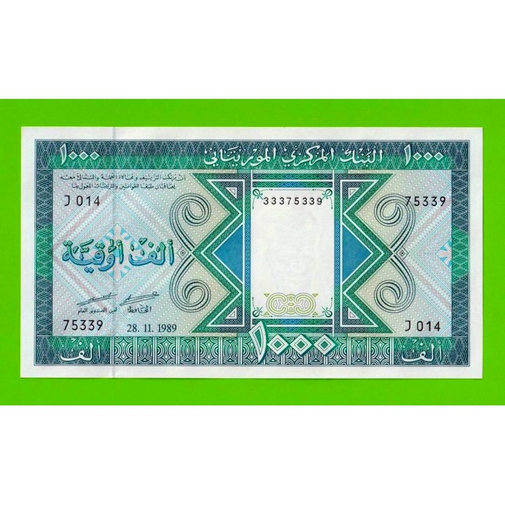 Мавритания - 1000 угий - 1989 - UNC!!!