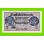 Германия - 5 марок (рейхсмарок) - 1939 (1940 - 1945) - UNC!!!