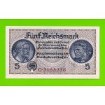 Германия - 5 марок (рейхсмарок) - 1939 (1940 - 1945) - UNC!!!