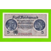 Германия - 5 марок (рейхсмарок) - 1939 (1940 - 1945) - UNC!!!