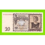 Германия - 20 марок (рейхсмарок) - 1939 - UNC!!!