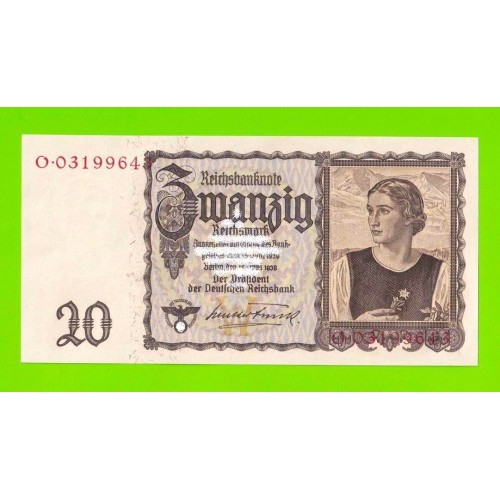 Германия - 20 марок (рейхсмарок) - 1939 - UNC!!!