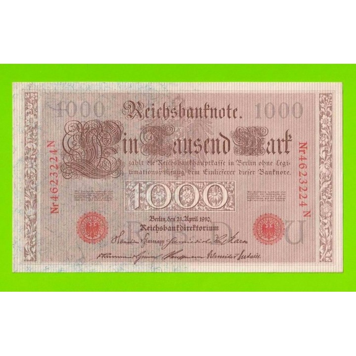 Германия - 1000 марок - 1910 - aUNC!!!