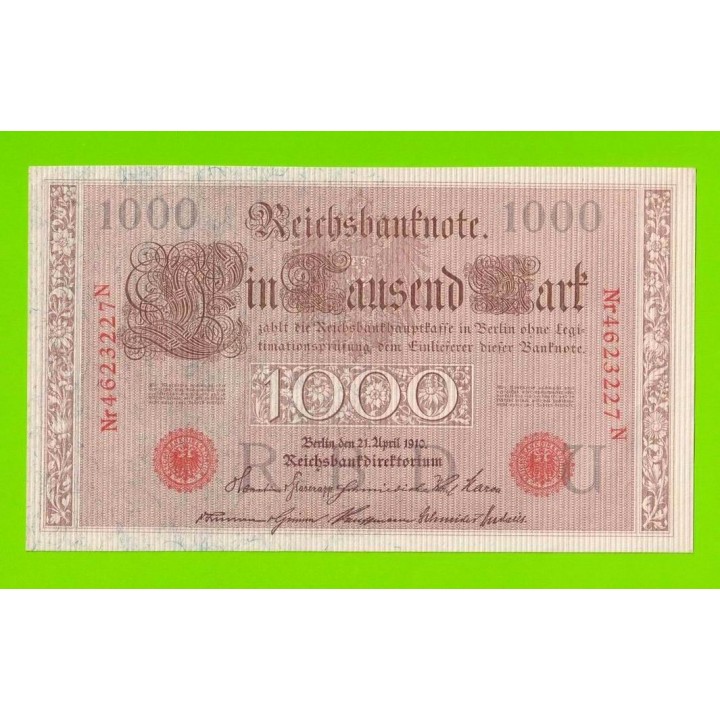 Германия - 1000 марок - 1910 - aUNC!!!