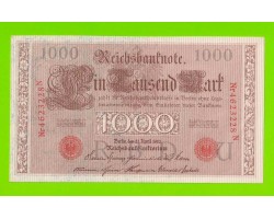 Германия - 1000 марок - 1910 - aUNC!!!