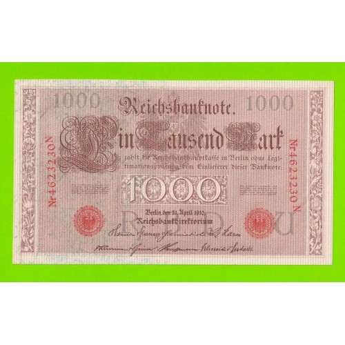 Германия - 1000 марок - 1910 - aUNC!!!