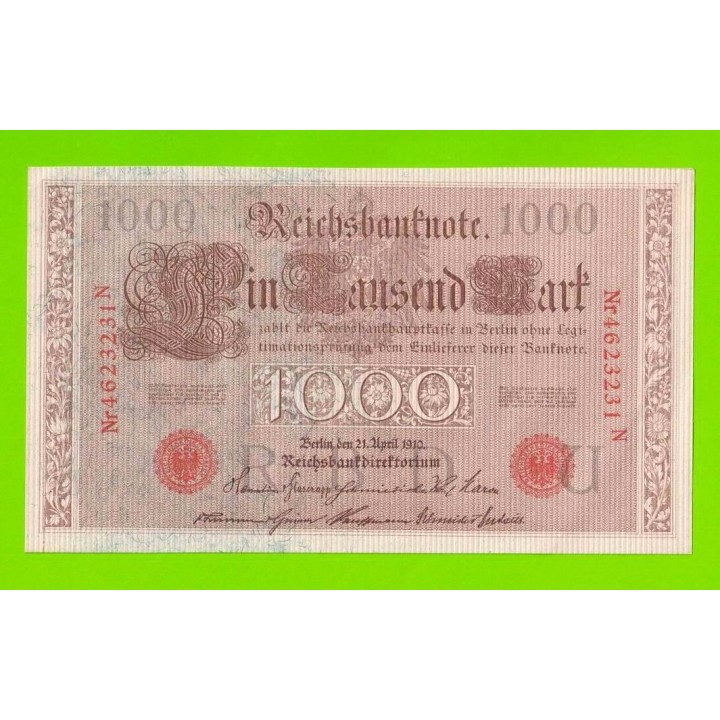 Германия - 1000 марок - 1910 - aUNC!!!