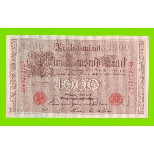 Германия - 1000 марок - 1910 - aUNC!!!