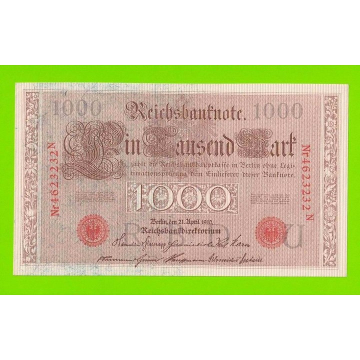 Германия - 1000 марок - 1910 - aUNC!!!
