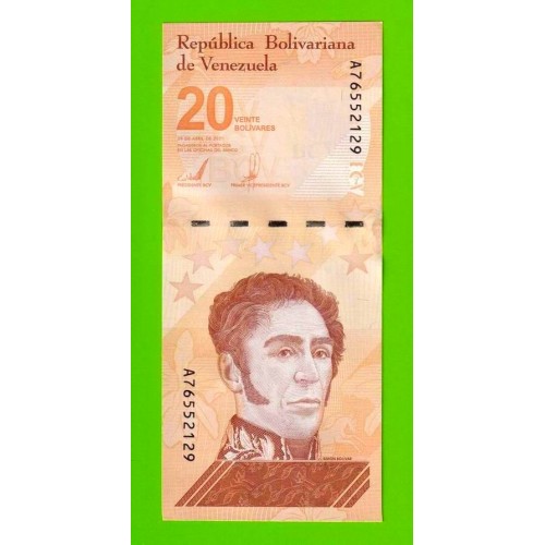 Венесуэла - 20 боливаров - 2021 (A) - UNC!!!