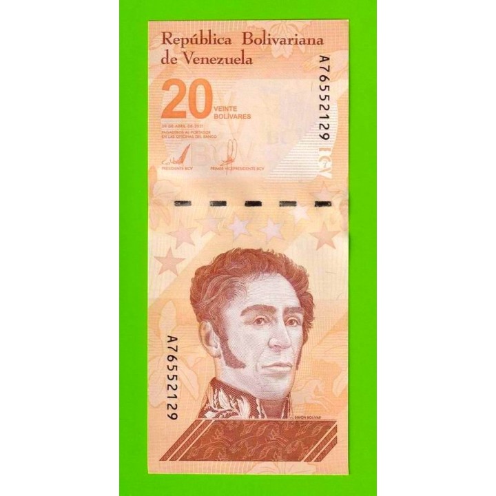 Венесуэла - 20 боливаров - 2021 (A) - UNC!!!