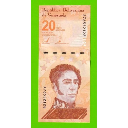 Венесуэла - 20 боливаров - 2021 (A) - UNC!!!