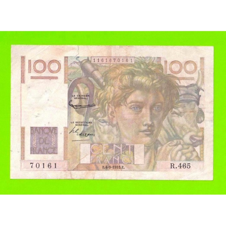 Франция - 100 франков - 1952