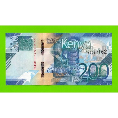 Кения - 200 шиллингов - 2019 - UNC!!!