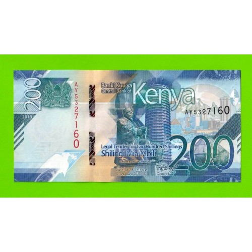 Кения - 200 шиллингов - 2019 - UNC!!!