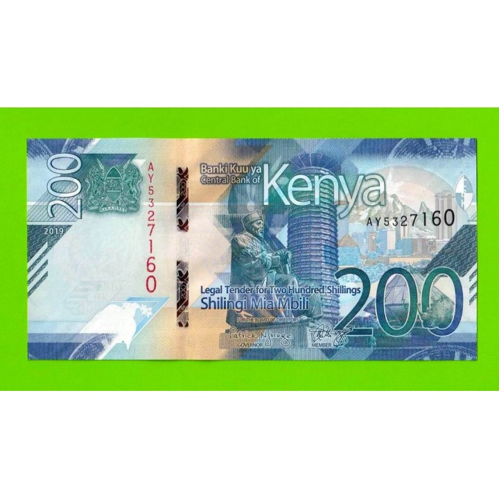 Кения - 200 шиллингов - 2019 - UNC!!!