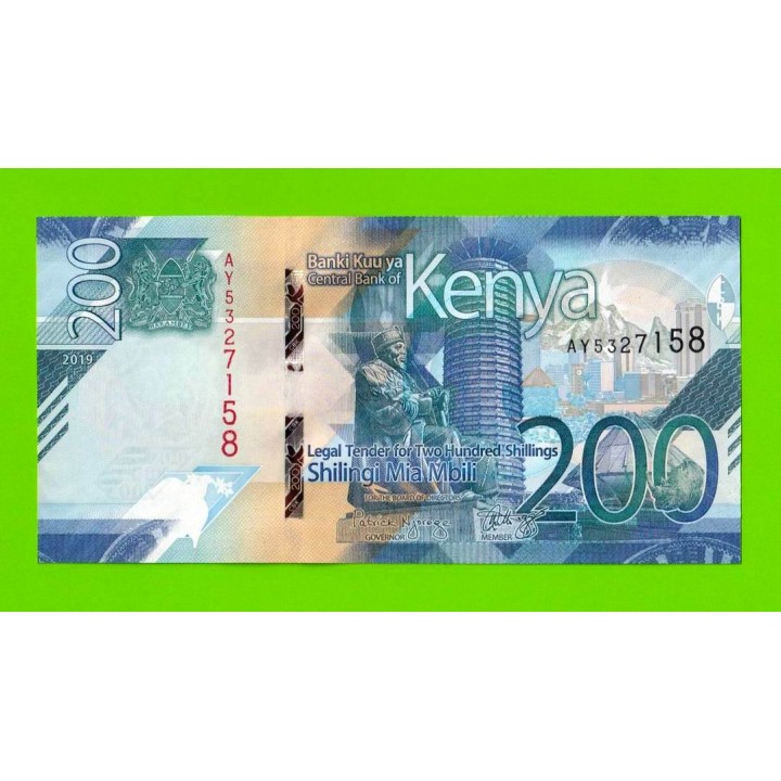 Кения - 200 шиллингов - 2019 - UNC!!!