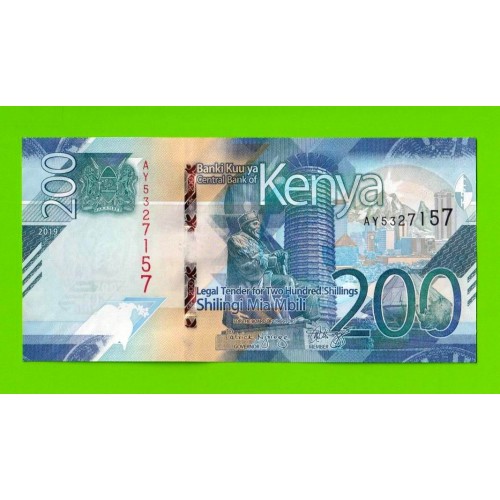 Кения - 200 шиллингов - 2019 - UNC!!!