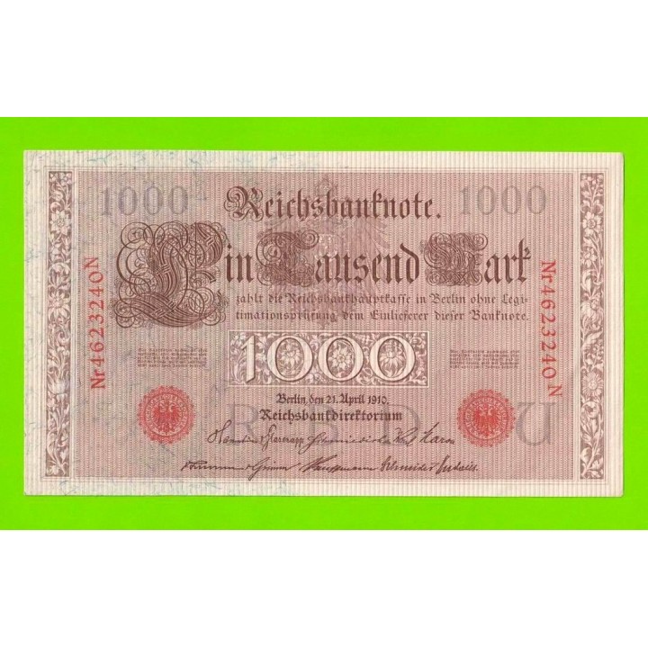 Германия - 1000 марок - 1910 - aUNC-!!!
