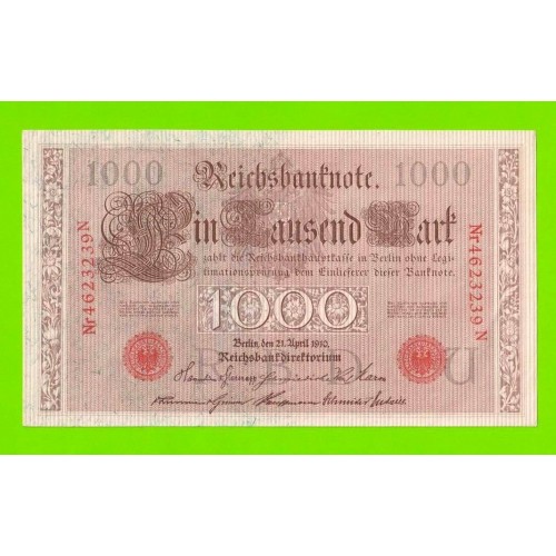 Германия - 1000 марок - 1910 - aUNC!!!