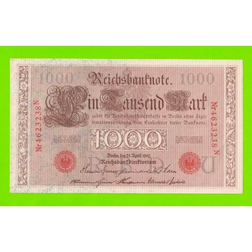 Германия - 1000 марок - 1910 - aUNC!!!