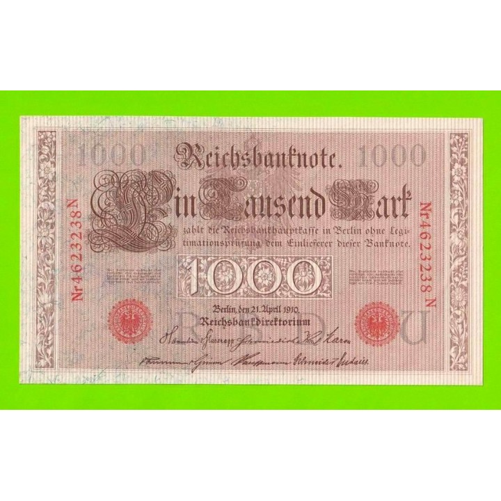 Германия - 1000 марок - 1910 - aUNC!!!
