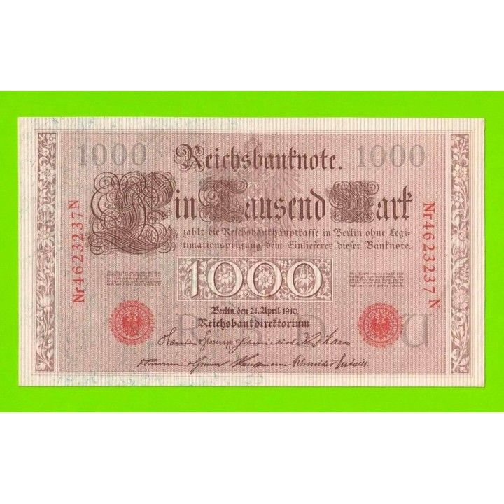 Германия - 1000 марок - 1910 - aUNC!!!
