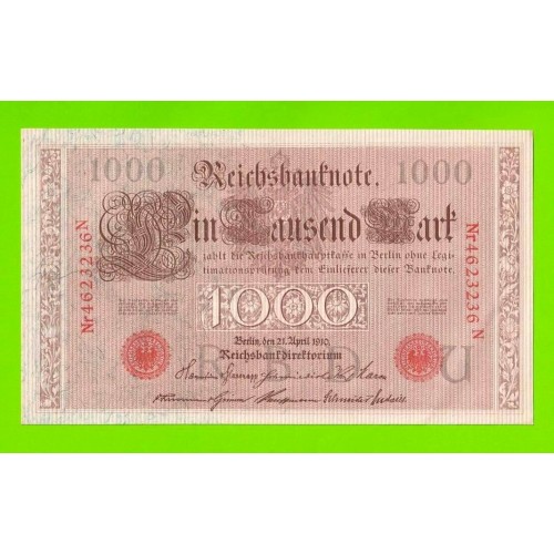 Германия - 1000 марок - 1910 - aUNC!!!