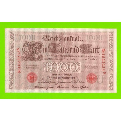 Германия - 1000 марок - 1910 - aUNC!!!