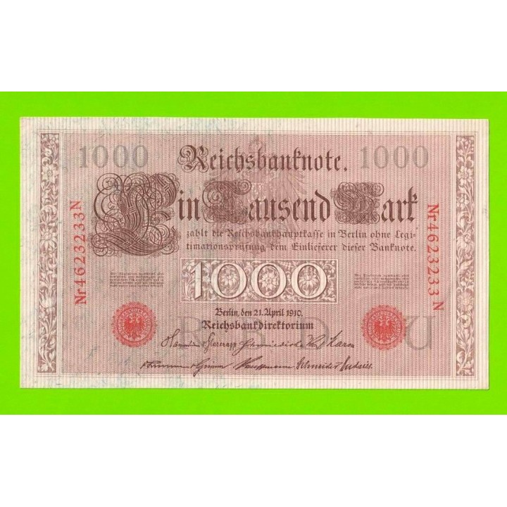 Германия - 1000 марок - 1910 - aUNC!!!