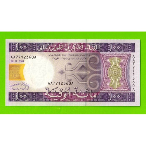 Мавритания - 100 угий - 2004 (AA) - UNC!!!