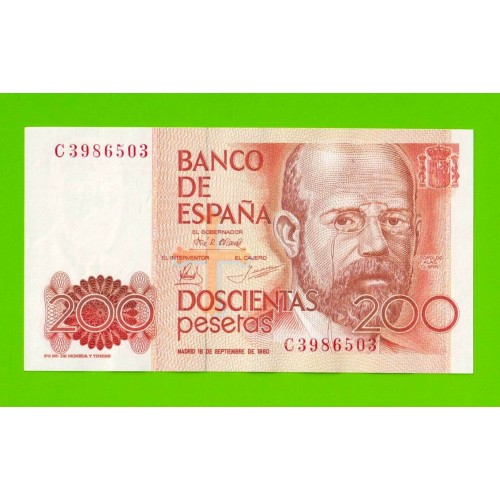 Испания - 200 песет - 1980 - UNC!!!