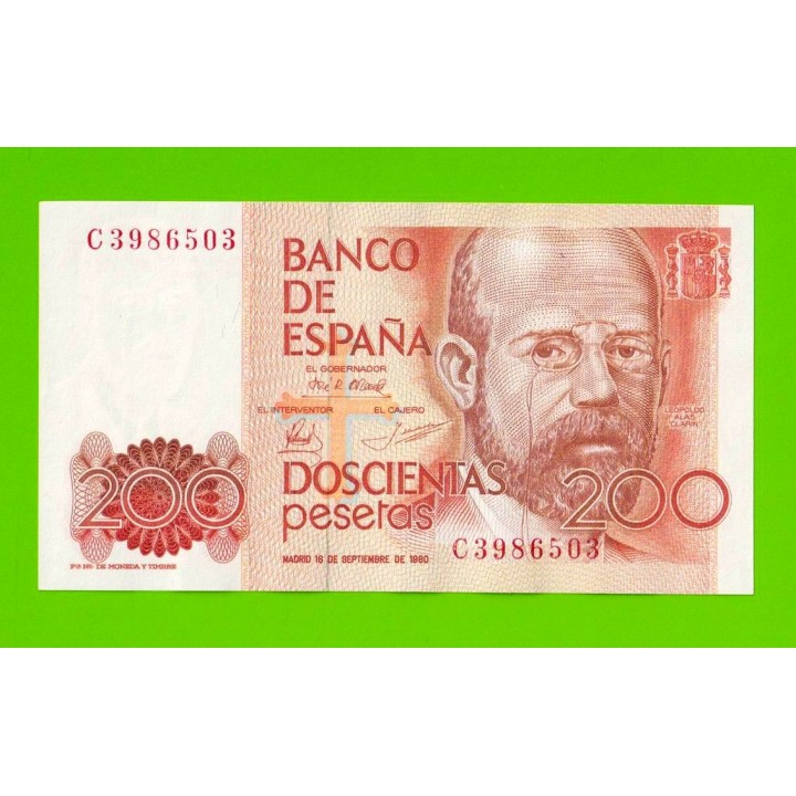 Испания - 200 песет - 1980 - UNC!!!