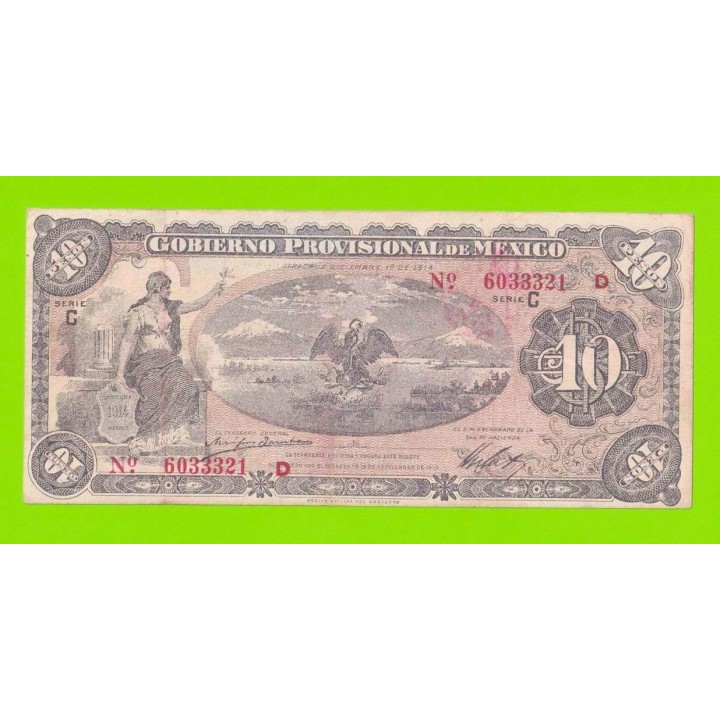 Мексика - 10 песо - 1914