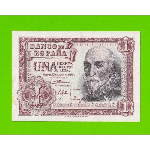 Испания - 1 песета - 1953 (серия 1B) - XF!!!