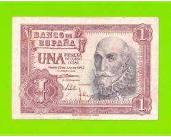 Испания - 1 песета - 1953 (серия K)