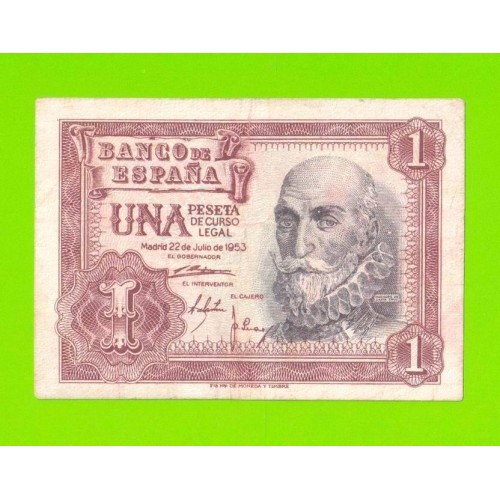 Испания - 1 песета - 1953 (серия K)