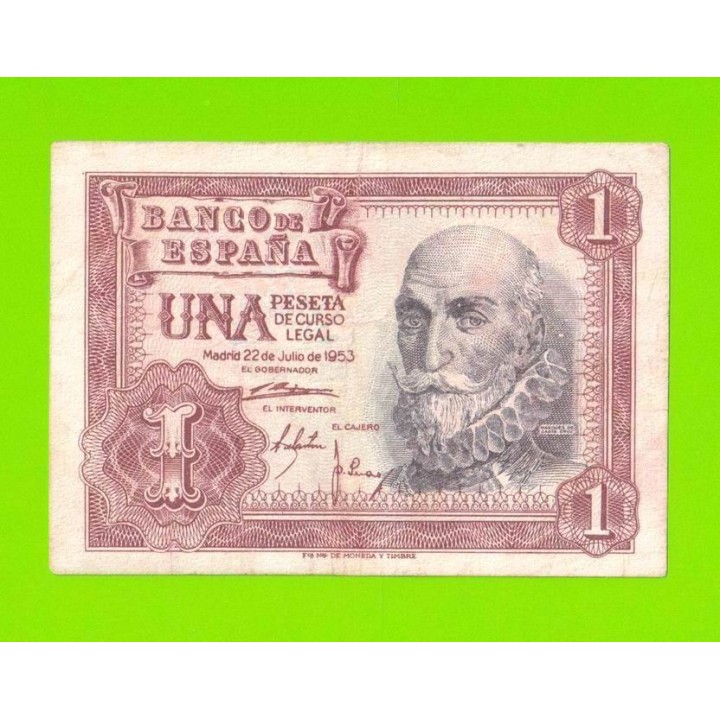 Испания - 1 песета - 1953 (серия K)