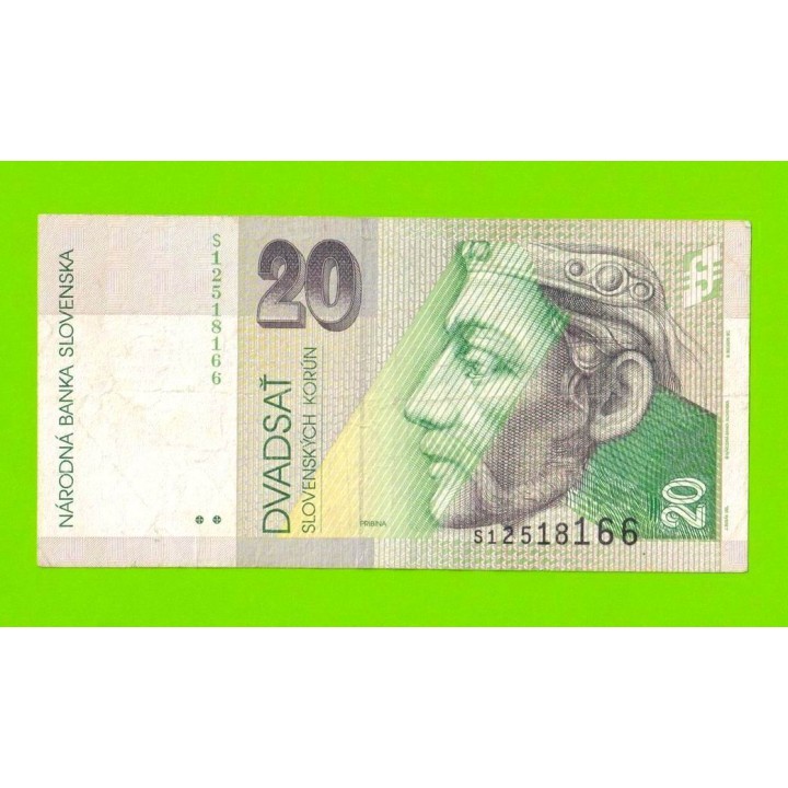 Словакия - 20 крон - 2001